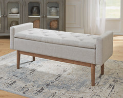 3 Brothers Decor - Ashley Furniture - Briarson Storage Bench - Storage Bench / Beige/Brown / 50"W x 18"D x 22"H - A3000247