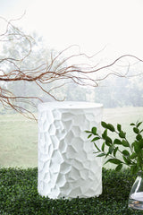 3 Brothers Decor - Ashley Furniture - Jungrove Stool - Stool / White - A3000633