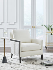 3 Brothers Decor - Ashley Furniture - Ardenworth Accent Chair - Accent Chair / Black/Ivory - A3000647