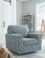 3 Brothers Decor - Ashley Furniture - Aterburm Swivel Accent Chair - Swivel Accent Chair / Twilight - A3000649