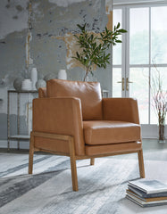 3 Brothers Decor - Ashley Furniture - Numund Accent Chair - Accent Chair / Caramel - A3000670