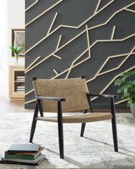 3 Brothers Decor - Ashley Furniture - Halfmore Accent Chair - Accent Chair / Black/Natural - A3000672