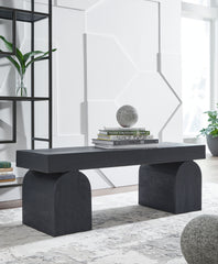 3 Brothers Decor - Ashley Furniture - Holgrove Accent Bench - Accent Bench / Black / 50"W x 16"D x 18"H - A3000683