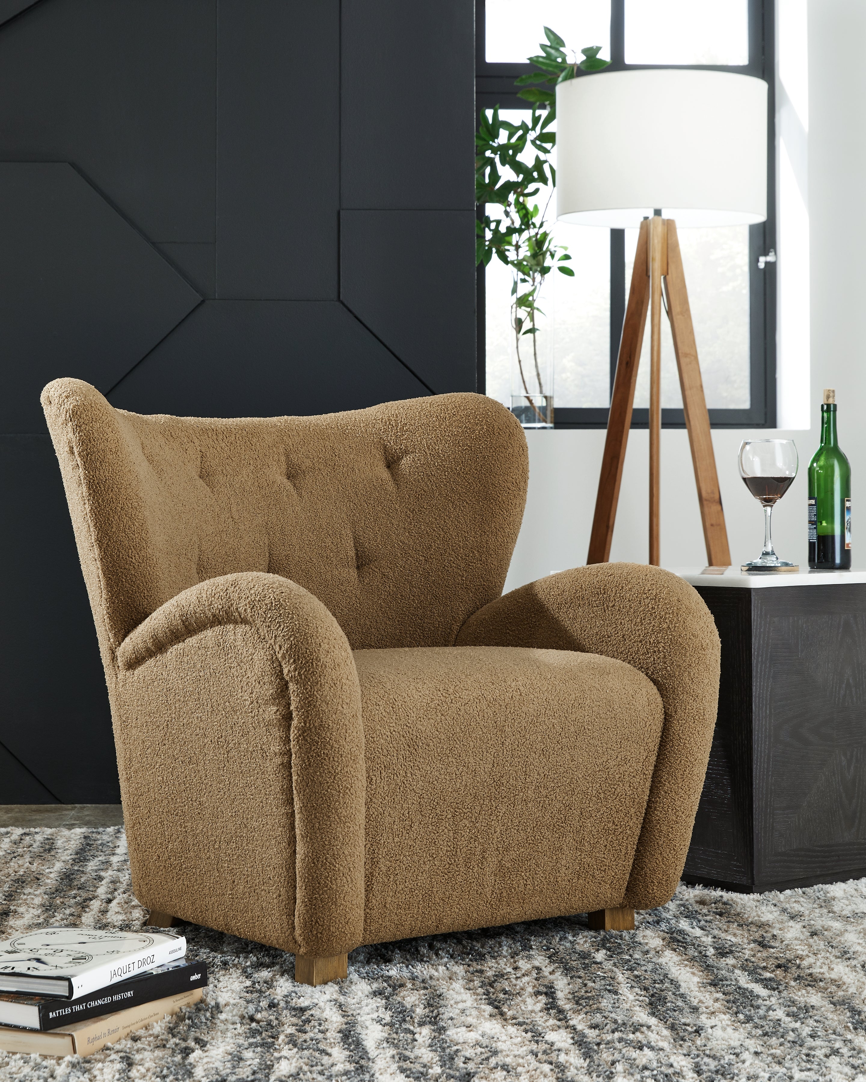 3 Brothers Decor - Ashley Furniture - Larbell Accent Chair - Accent Chair / Camel - A3000710