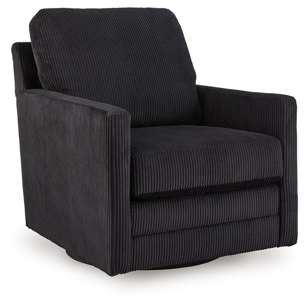 3 Brothers Decor - Ashley Furniture - Icaman Swivel Accent Chair - Swivel Accent Chair / Sand - A3000728