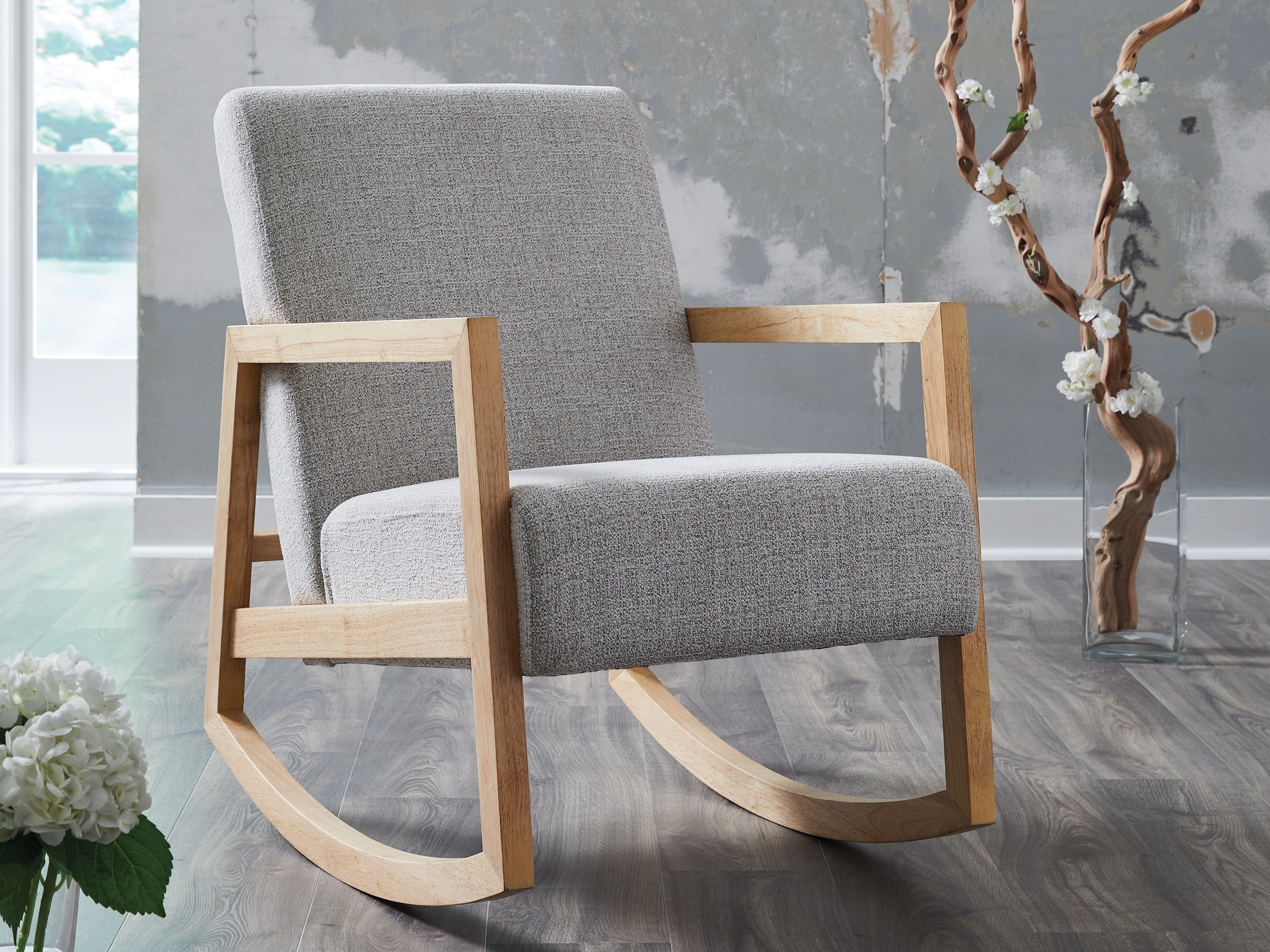 3 Brothers Decor - Ashley Furniture - Wychworth Accent Chair - Accent Chair / Gray/Natural - A3000745