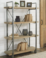 3 Brothers Decor - Ashley Furniture - Forestmin Bookcase - Bookcase / Brown/Black - A4000045