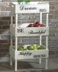 3 Brothers Decor - Ashley Furniture - Yulton Bookcase - Storage Shelf / Antique White - A4000091