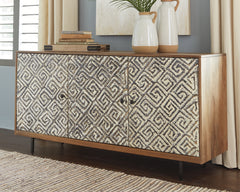 3 Brothers Decor - Ashley Furniture - Kerrings Accent Cabinet - Accent Cabinet / Brown/Black/White - A4000258