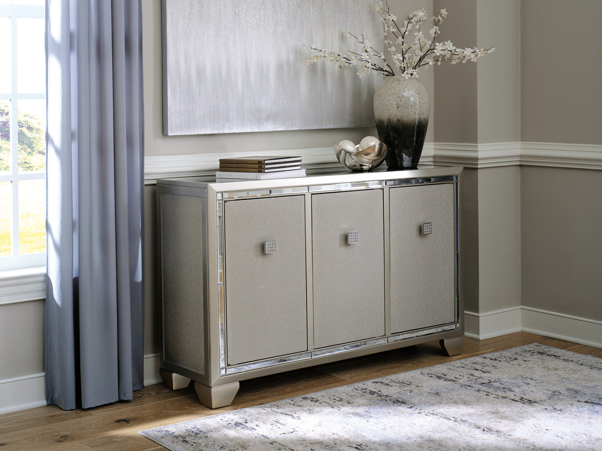 3 Brothers Decor - Ashley Furniture - Chaseton Accent Cabinet - Accent Cabinet / Champagne - A4000335