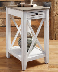 3 Brothers Decor - Ashley Furniture - Adalane Accent Table - Accent Table / White/Gray - A4000374