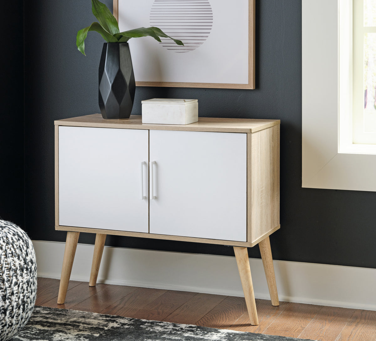 3 Brothers Decor - Ashley Furniture - Orinfield Accent Cabinet - Accent Cabinet / Natural/White - A4000396
