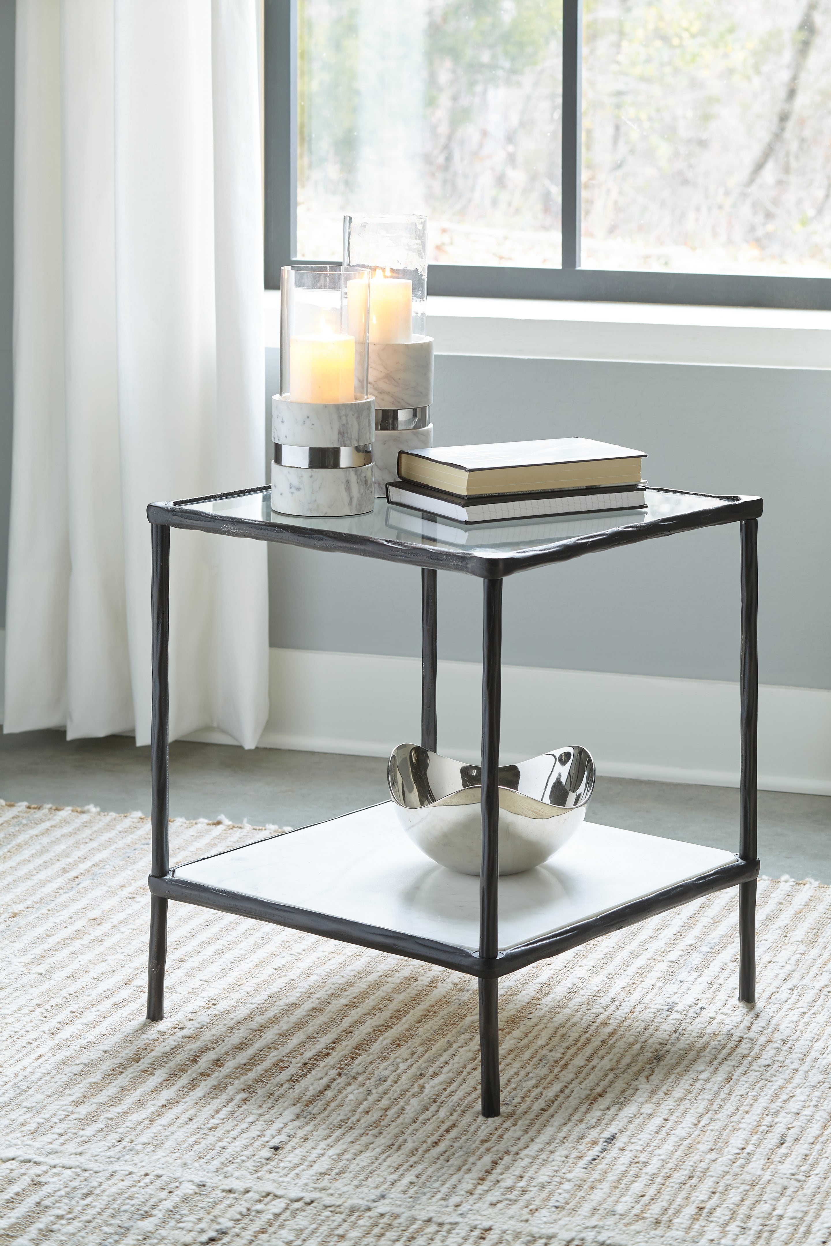 3 Brothers Decor - Ashley Furniture - Ryandale Accent Table - Accent Table / Antique Black - A4000462