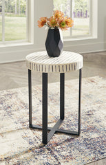 3 Brothers Decor - Ashley Furniture - Crewridge Accent Table - Accent Table / Black/Cream - A4000530