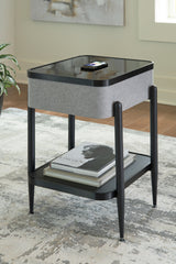 3 Brothers Decor - Ashley Furniture - Jorvalee Accent Table with Speaker - Accent Table with Speaker / Gray/Black - A4000550