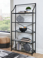 3 Brothers Decor - Ashley Furniture - Dakerwell Bookcase - Bookcase / Antique Black - A4000557