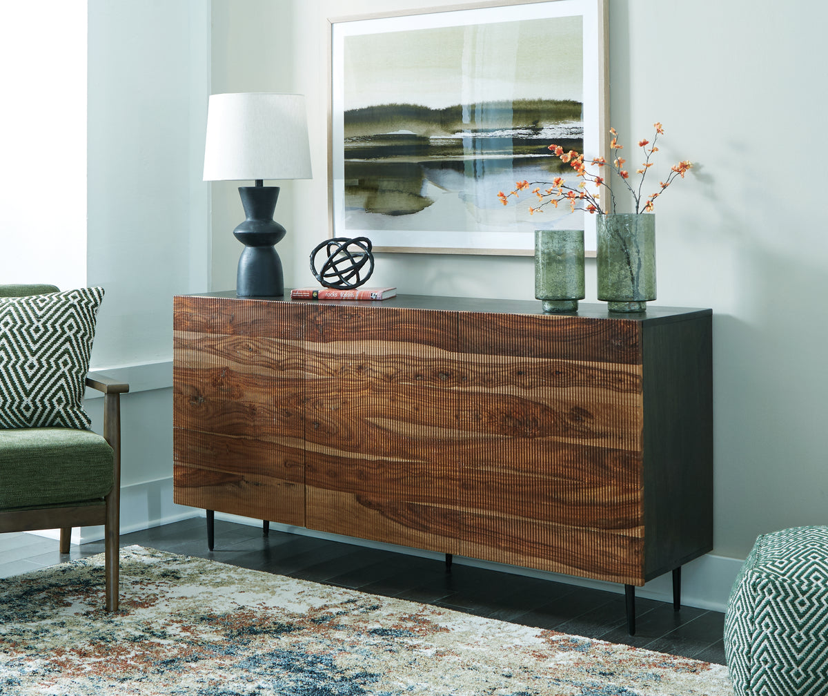 3 Brothers Decor - Ashley Furniture - Darrey Accent Cabinet - Accent Cabinet / Natural/Brown - A4000580