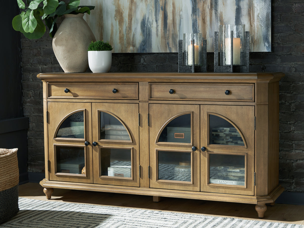 3 Brothers Decor - Ashley Furniture - Barlomore Accent Cabinet - Accent Cabinet / Brown - A4000597
