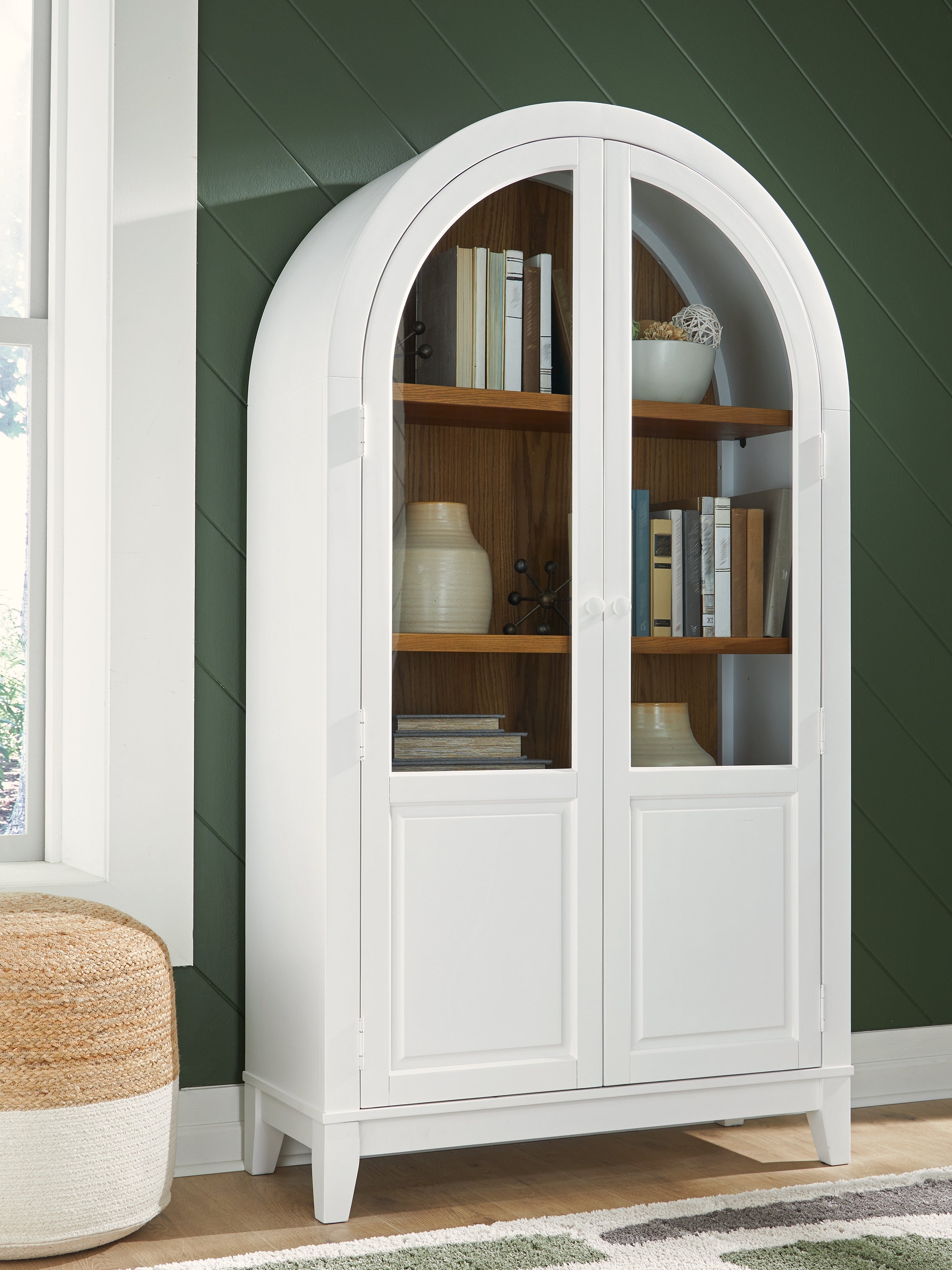 3 Brothers Decor - Ashley Furniture - Dagandale Accent Cabinet - Accent Cabinet / White/Natural - A4000598