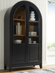 3 Brothers Decor - Ashley Furniture - Dagandale Accent Cabinet - Accent Cabinet / Black/Natural - A4000599