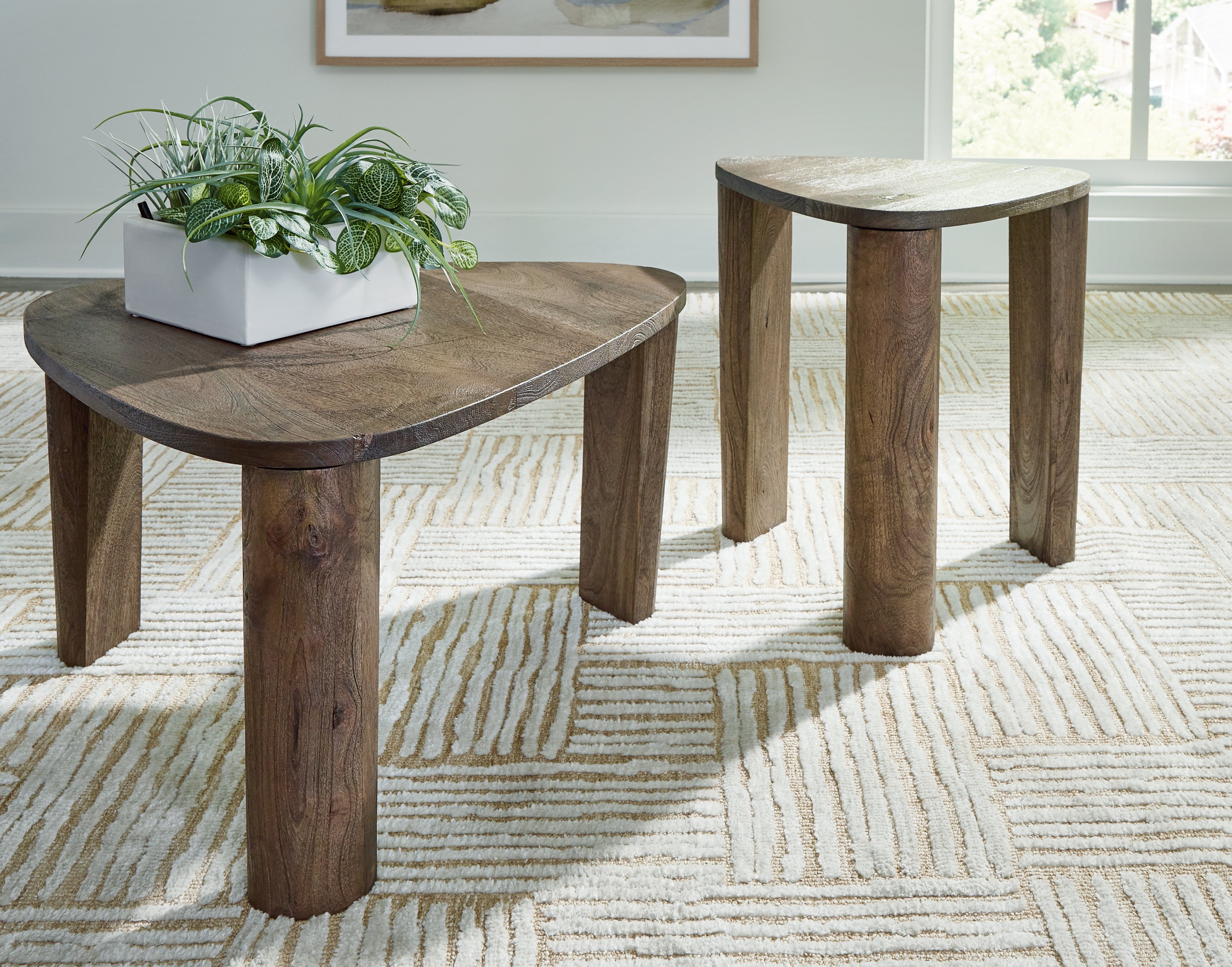 3 Brothers Decor - Ashley Furniture - Reidport Accent Coffee Table (Set of 2) - Accent Cocktail TBL Set (Set of 2) / Grayish Brown - A4000604