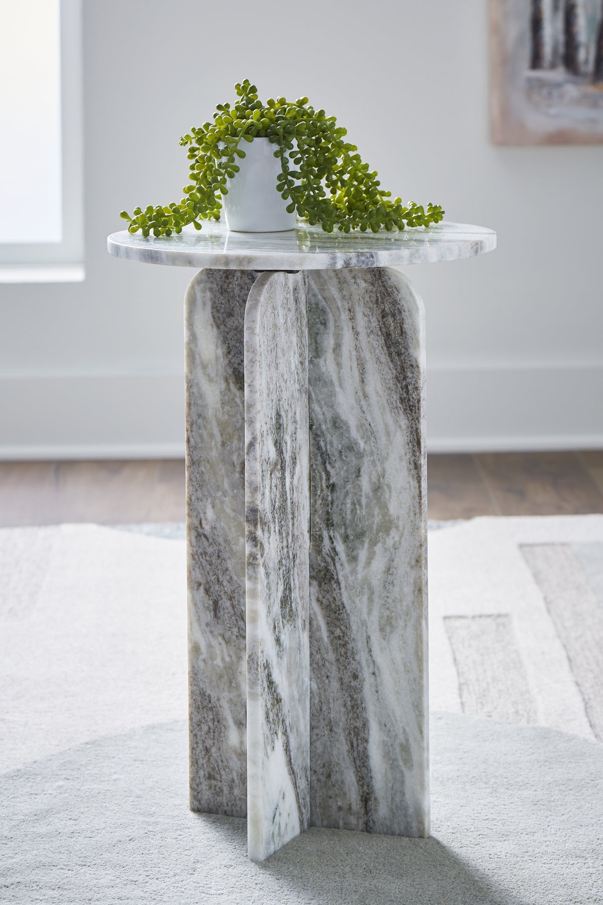 3 Brothers Decor - Ashley Furniture - Keithwell Accent Table - Accent Table / Gray - A4000610