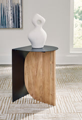 3 Brothers Decor - Ashley Furniture - Ladgate Accent Table - Accent Table / Black/Natural - A4000628