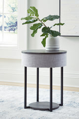 3 Brothers Decor - Ashley Furniture - Sethlen Accent Table with Speaker - Accent Table with Speaker / Gray/Black - A4000641