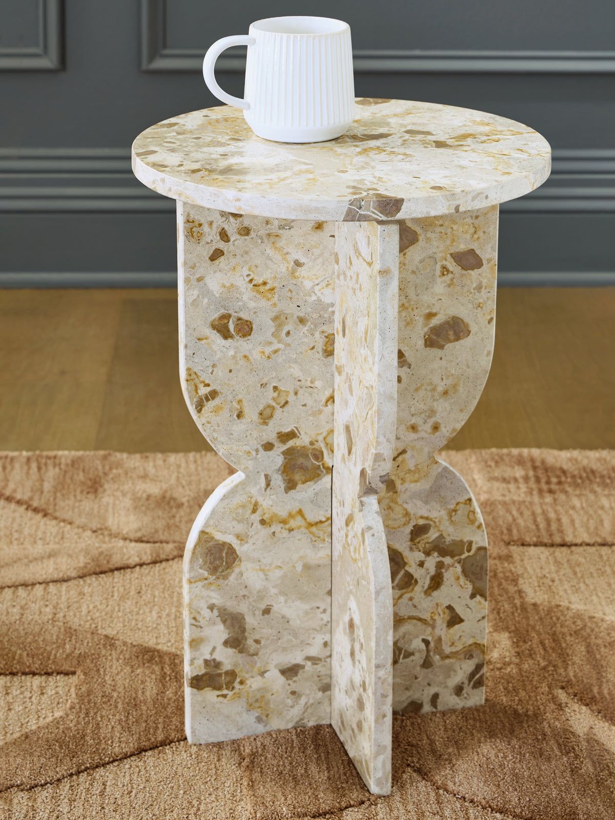3 Brothers Decor - Ashley Furniture - Treygan Accent Table - Accent Table / Beige - A4000647