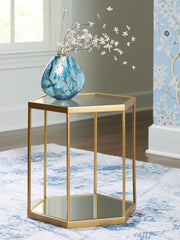 3 Brothers Decor - Ashley Furniture - Veerwick Accent Coffee Table - Accent Cocktail Table / Gold Finish - A4000661