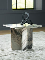 3 Brothers Decor - Ashley Furniture - Baretton Accent Coffee Table - Accent Cocktail Table / Black/White/Taupe - A4000671