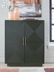 3 Brothers Decor - Ashley Furniture - Geirwood Accent Cabinet - Accent Cabinet / Dark Green - A4000676