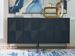 3 Brothers Decor - Ashley Furniture - Loirwick Accent Cabinet - Accent Cabinet / Dark Blue - A4000677