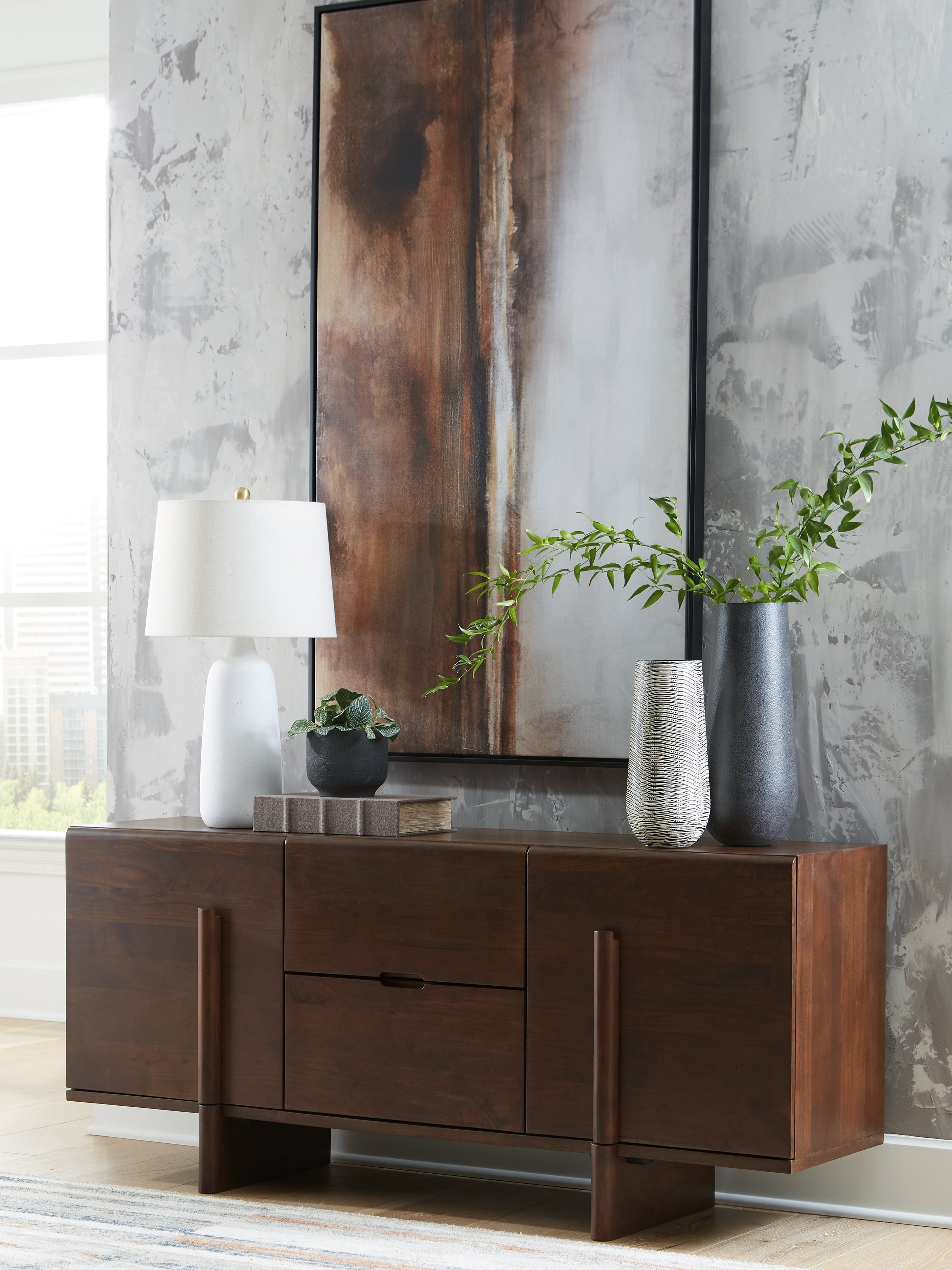 3 Brothers Decor - Ashley Furniture - Kydler Accent Cabinet - Accent Cabinet / Medium Brown - A4000678