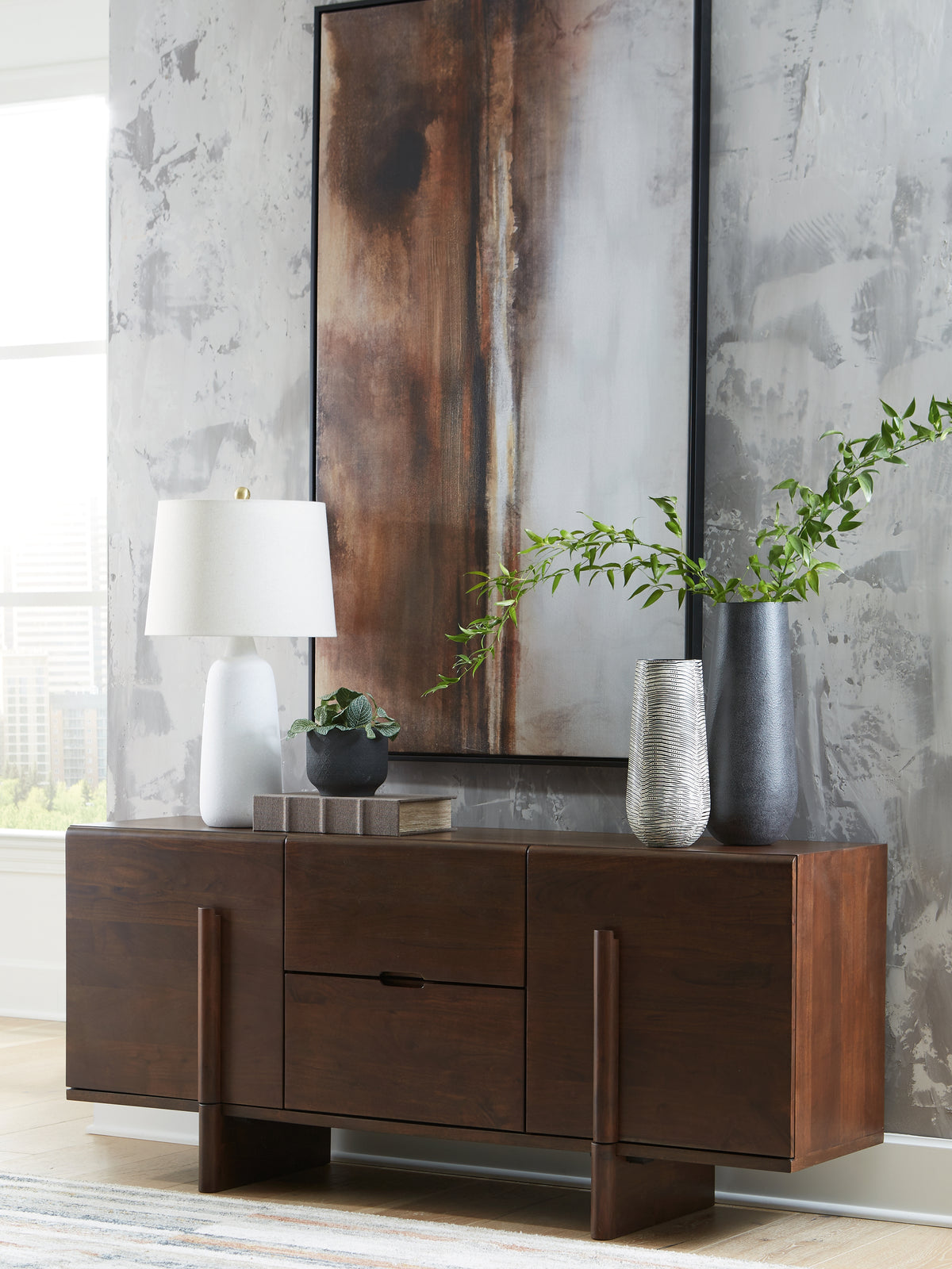 3 Brothers Decor - Ashley Furniture - Kydler Accent Cabinet - Accent Cabinet / Medium Brown - A4000678