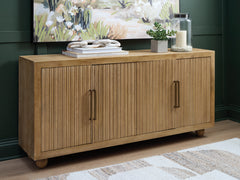 3 Brothers Decor - Ashley Furniture - Niam Accent Cabinet - Accent Cabinet / Light Antique Beige - A4000684