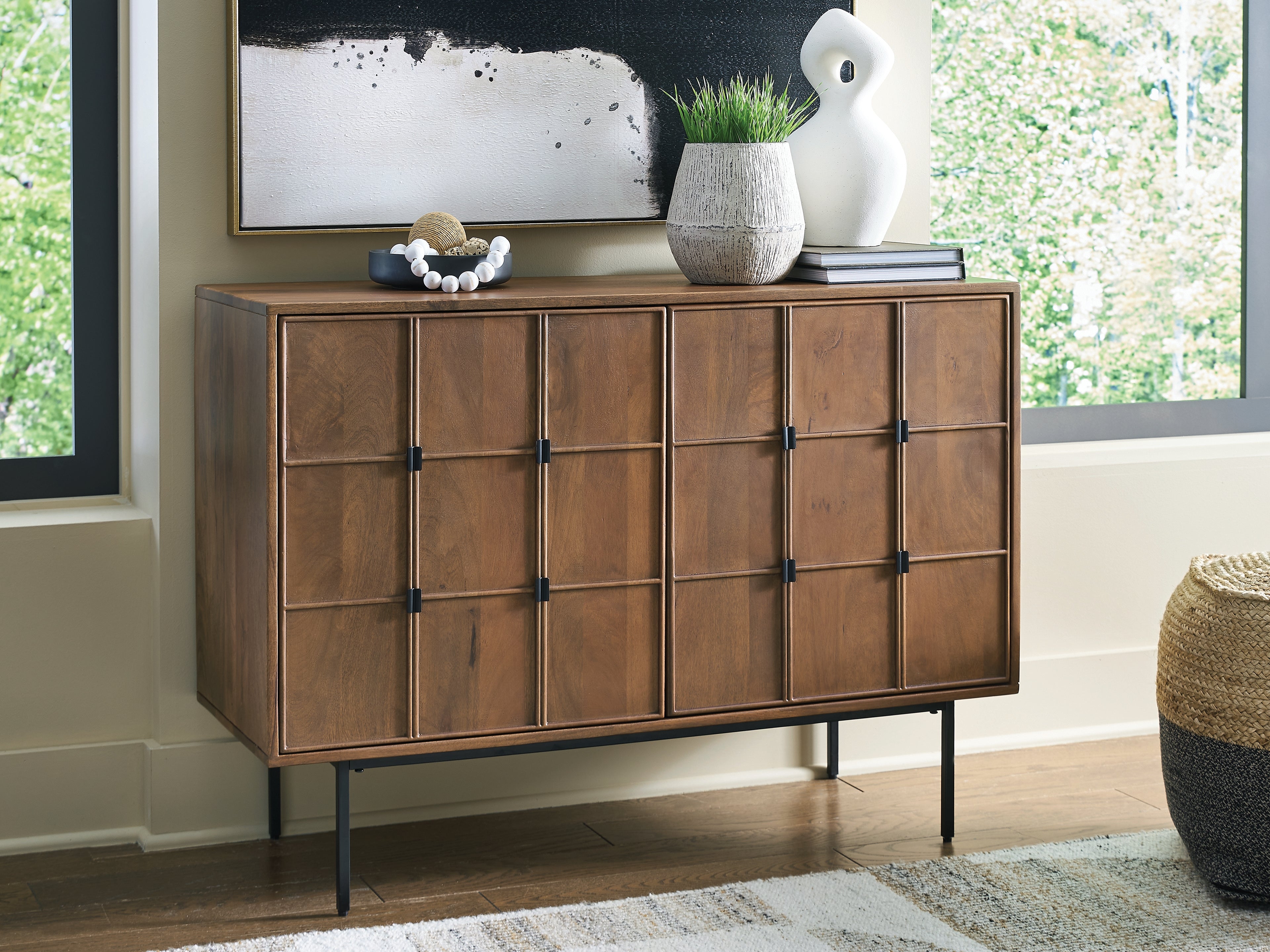 3 Brothers Decor - Ashley Furniture - Juddins Accent Cabinet - Accent Cabinet / Brown - A4000692