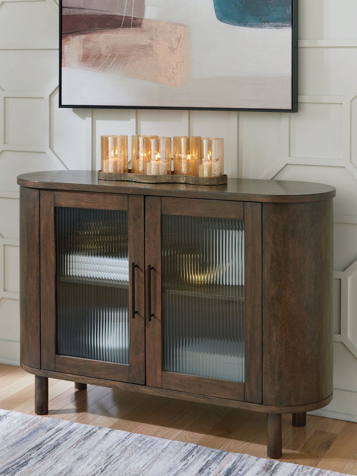 3 Brothers Decor - Ashley Furniture - Mayridge Accent Cabinet - Accent Cabinet / Medium Brown - A4000694