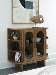3 Brothers Decor - Ashley Furniture - Niall Accent Cabinet - Accent Cabinet / Light Brown - A4000707
