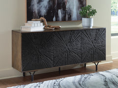3 Brothers Decor - Ashley Furniture - Lavinmont Accent Cabinet - Accent Cabinet / Multi Brown - A4000710