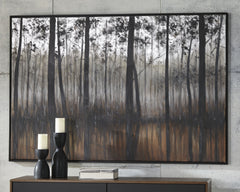 3 Brothers Decor - Ashley Furniture - Philyra Wall Decor - Wall Art / Black/Orange/Silver - A8000253