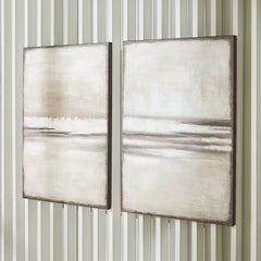 3 Brothers Decor - Ashley Furniture - Brockdunn Wall Decor - Wall Art Set (Set of 2) / Tan/Brown - A8000403
