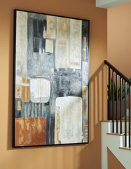 3 Brothers Decor - Ashley Furniture - Howford Wall Decor - Wall Art / Brown/Black/Gray - A8000426