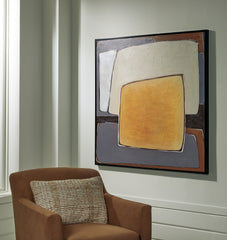 3 Brothers Decor - Ashley Furniture - Actman Wall Decor - Wall Art / Cream/Brown/Gray - A8000428