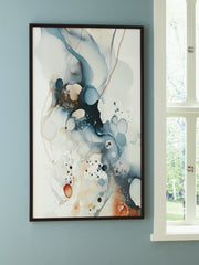 3 Brothers Decor - Ashley Furniture - Foxenburg Wall Decor - Wall Art / Blue/Amber/White - A8000432