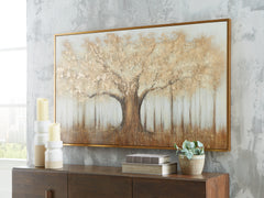 3 Brothers Decor - Ashley Furniture - Dalewick Wall Decor - Wall Art / Brown/Gray/Gold Finish - A8000448