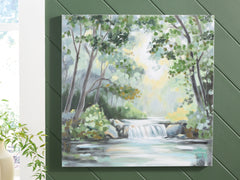 3 Brothers Decor - Ashley Furniture - Evermaddick Wall Decor - Wall Art / Green/Gray/White - A8000455