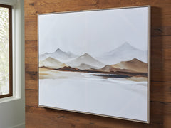3 Brothers Decor - Ashley Furniture - Karalen Wall Decor - Wall Art / White/Gray/Brown - A8000465