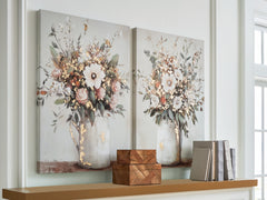 3 Brothers Decor - Ashley Furniture - Faisaldon Wall Decor - Wall Art Set (Set of 2) / Multi - A8000476