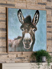 3 Brothers Decor - Ashley Furniture - Landerton Wall Decor - Wall Art / Brown/Blue/White - A8000488